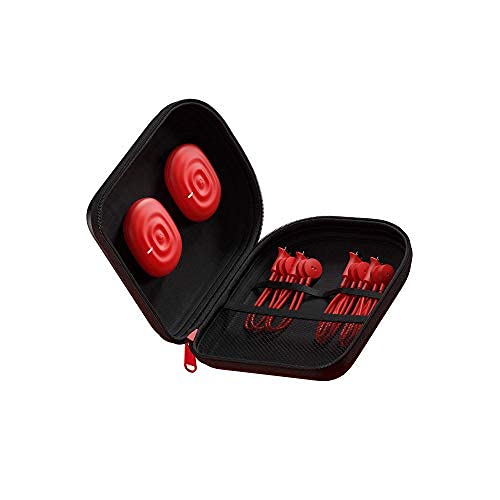 PowerDot 2.0 - Estimulador muscular eléctrico inteligente - TENS - DUO Red - Estimulador muscular eléctrico inalámbrico controlado por aplicación - Recuperación, fuerza, alivio del dolor