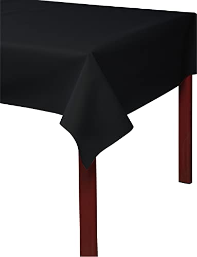 Pro Mantel – Ref R581521I – Mantel desechable en Rollo de 15 m de Largo x 1,20 m de Ancho – Color Negro – No Tejido Airlaid, Material Efecto Textil con una caída Cerca del Tejido.