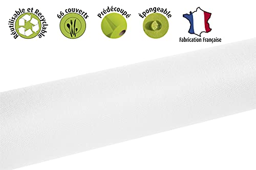 Pro Nappe Mantel – Ref R782002I – Mantel desechable de no Tejido spunbond – Rollo de 20 m de Largo x 1,20 m de Ancho – Color Marfil – Material Resistente al desgarro, Impermeable y Lavable