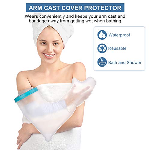 Protector de Escayola Impermeable Brazo, Protector de Ducha Brazo, Funda Protectora para Ducha Brazo Adulto