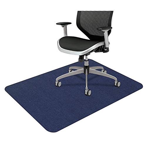 Protector Suelo Silla Ruedas, PVC Alfombra para Silla Gaming de 4 Mm de Grosor RectáNgulo, Alfombra Silla Ruedas Protector Suelo para Oficina, Hogar, 90x120cm, Antideslizante,Azul