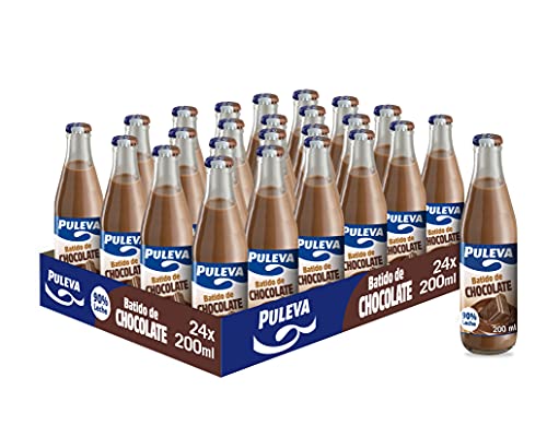 Puleva Batido de Chocolate Vidrio - 24 x 200 ml - Total: 4800 ml, 24 unidades