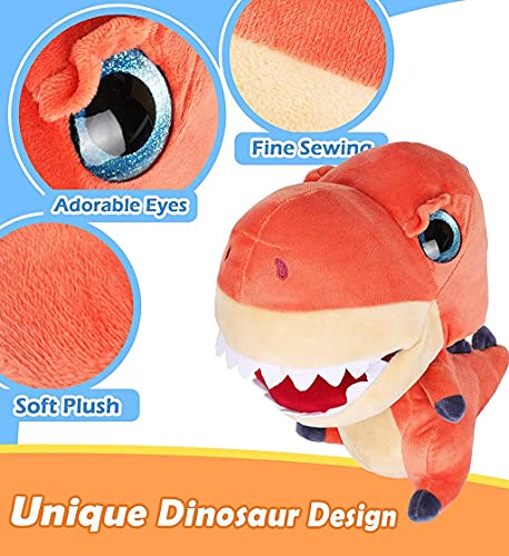 Puntilla de la Mano del Dinosaurio for el Juguete de la marioneta de la Mano del Dinosaurio Dino con la Boca Abierta Movible Puppet de Peluche for el Juego imaginativo Enseñanza de la enseñanza de la