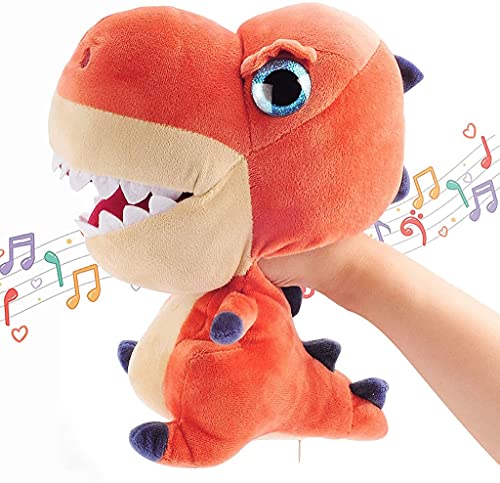 Puntilla de la Mano del Dinosaurio for el Juguete de la marioneta de la Mano del Dinosaurio Dino con la Boca Abierta Movible Puppet de Peluche for el Juego imaginativo Enseñanza de la enseñanza de la