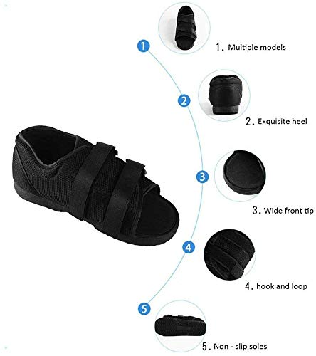 QMZDXH Cirugía Postoperatoria,Zapato Postoperatorio Fractura Roto Pie Zapato de Soporte Ortopédico Fractura de Pie Ideal para Hombre y Mujer Apto