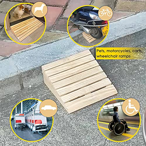 Rampa Rampas Rampas De Acera para Scooter De Movilidad, De Madera Rampa De Umbral De Entrada/Rampa De Entrada A La Casa para Caminante En Silla De Ruedas, Seguridad Antideslizante