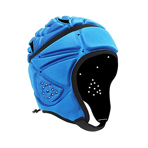 Raspbery Casco De Rugby Suave Acolchado, Casco De Portero De Fútbol Ajustable, Transpirable, Gorra De Rugby, Casco Protector De Cabeza para Adultos, Jóvenes, 7 contra 7, Deportes De Rugby Y Superb