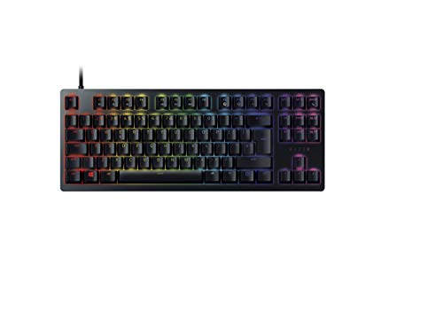 Razer Huntsman Tournament Edition - Teclado con teclas opto-mecánicas, accionamiento óptico, barra estabilizadora de teclas, durabilidad inigualable, Synapse 3 - EU Layout, Negro