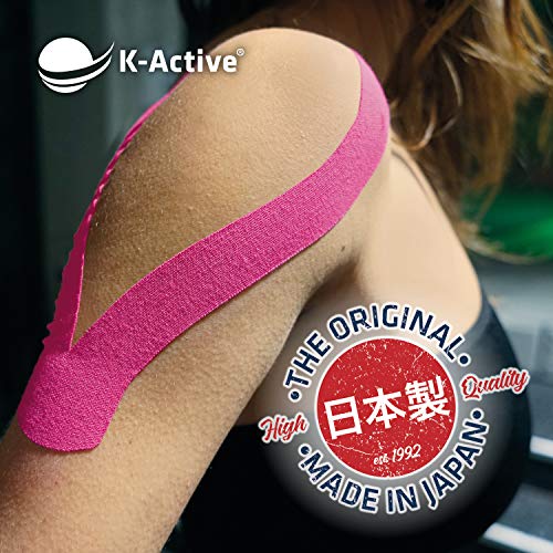 Rehab europa QA-00459/RS - 1 rollo kinesiotape vendaje k-active rosa 5cmx5m