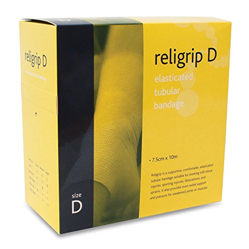 Religrip REL464 - Vendaje tubular, tamaño D, 7,5 cm x 10 m