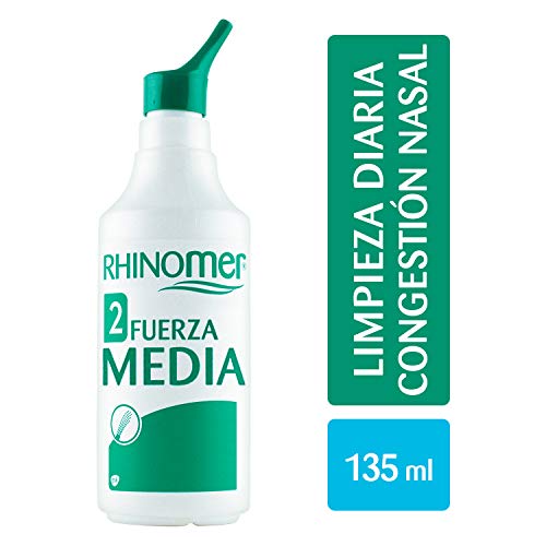 Rhinomer, Spray Nasal 100% Agua de Mar, Fuerza Media 2, para Adultos y Niños a partir de 2 Años, 135 ml