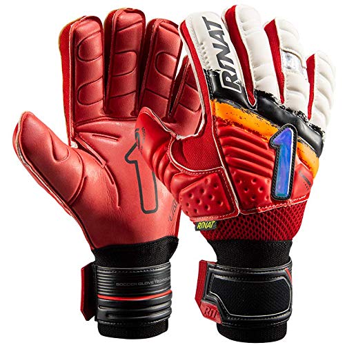 Rinat Kancerbero Invictus Spine Turf Guante De Portero, Unisex Adulto, Rojo/Negro/Blanco, 8