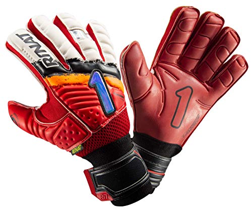 Rinat Kancerbero Invictus Spine Turf Guante De Portero, Unisex Adulto, Rojo/Negro/Blanco, 8