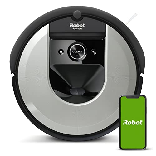 Robot aspirador Wi-Fi iRobot Roomba i7156 - Cepillos goma multisuperficie - Mapea y se adapta al hogar - Reconoce objetos - Sugerencias personalizadas - Compatible asistente voz - Coordinación Imprint