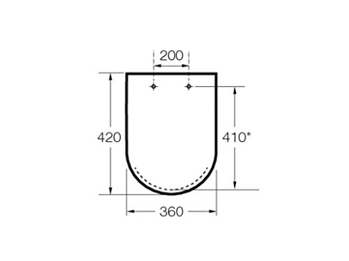 Roca A801622004 Asiento y Tapa, Caida Amortiguada, Colección Hall, Blanco, Estándar