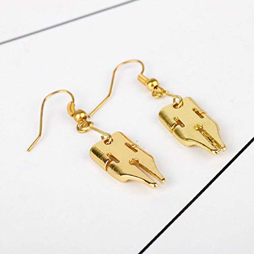 Rohan Kishibe Pendientes de moda dorados para disfraz, cosplay