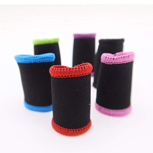 RUNTOP - Manguitos para dedo (un par) para protección para levantamiento de pesas, levantamiento de pesas, crossfit, entrenamiento para evitar desgarros, ampolla (negro, M)