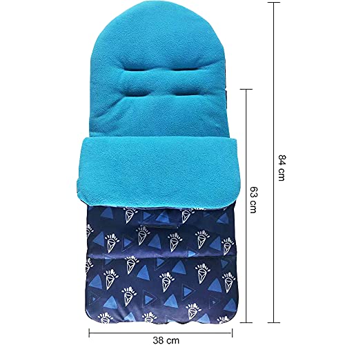 Saco de Silla de Paseo Universal - Saco Impermeable Universal para Sillita del Coche Saco de Invierno Universal para Cochecito y Silla de paseo Protección Antideslizante…