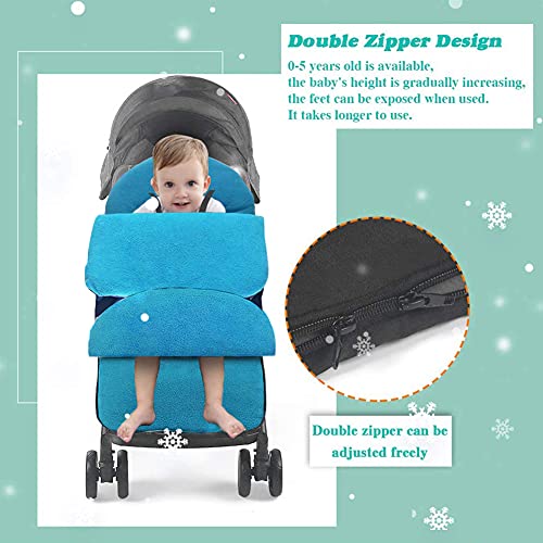 Saco de Silla de Paseo Universal - Saco Impermeable Universal para Sillita del Coche Saco de Invierno Universal para Cochecito y Silla de paseo Protección Antideslizante…