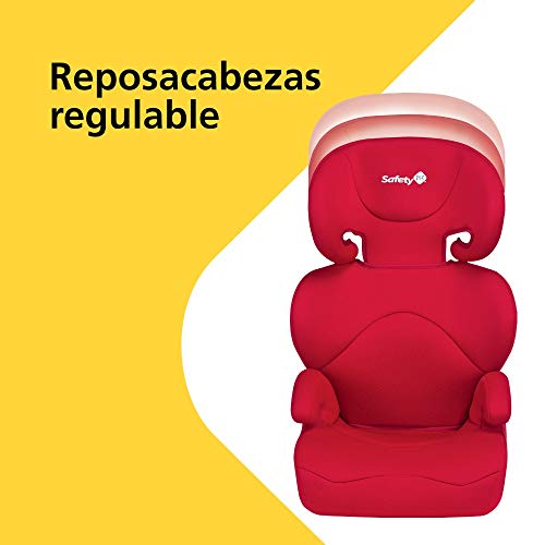 Safety 1st Road Safe Silla de Coche Grupo 2/3, Reclinable en 2 Posiciónes, Fácil y Rápida de Instalar con Cinturón de Seguridad, Full Red (rojo)