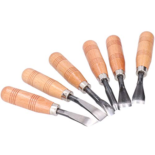 SALUTUYA Kit de Cuchillos Afilados para tallar Madera, fácil de operar, Suministros de Grabado para Corte y artesanía, para Objetos más Grandes, Herramienta para tallar Madera