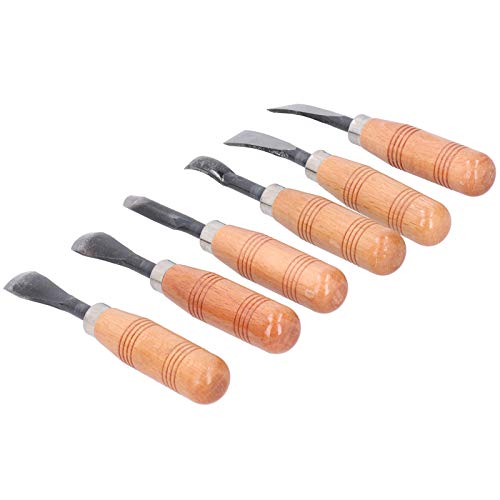 SALUTUYA Kit de Cuchillos Afilados para tallar Madera, fácil de operar, Suministros de Grabado para Corte y artesanía, para Objetos más Grandes, Herramienta para tallar Madera