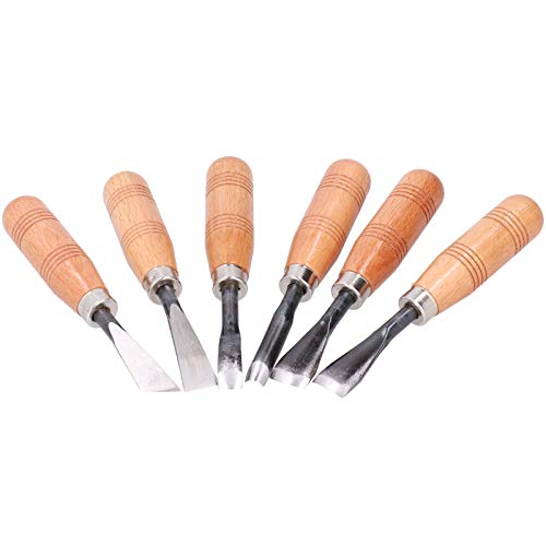 SALUTUYA Kit de Cuchillos Afilados para tallar Madera, fácil de operar, Suministros de Grabado para Corte y artesanía, para Objetos más Grandes, Herramienta para tallar Madera