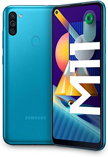 SAMSUNG Galaxy M11 | Smartphone Dual SIM, Pantalla de 6,4"", Cámara 13 MP, 3 GB RAM, 32 GB ROM Ampliables, Batería 5.000 mAh, Android, Color Azul metálico