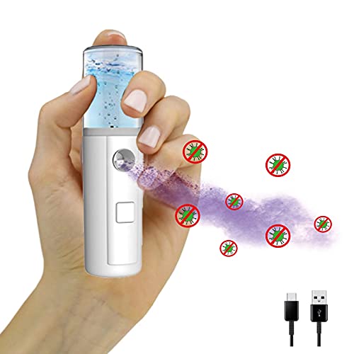 SaniTask - Nebulizador portátil profesional, USB, esterilizador rápido para todos los entornos, coche, casa, smartphone, objetos, superficies desinfectantes, líquido alcohólico