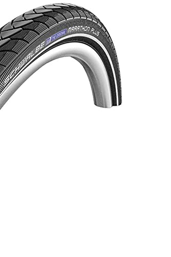 Schwalbe Reifen Marathon Plus SmartGuard Pneumatico, Unisex, Schwarz mit reflektierendem Streifen, 28x1 1/4 700x32C