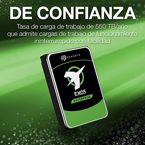 Seagate Exos 7E8, 8 TB, Disco Duro Interno Enterprise Classe, SATA HDD, 3,5", centro de datos (ST8000NM0055)