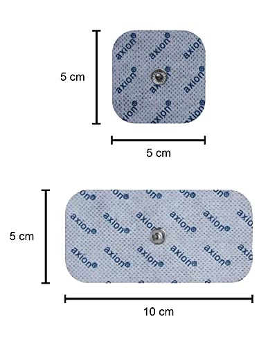 Set de 12 electrodos mixtos de axion | Compatible con VITALCONTROL y Beurer | Perfecto para su electroestimulador TENS y EMS con conexión botón de 3,5 mm