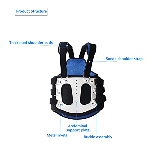 shu Ortesis toracolumbar y Soporte de fijación posoperatorio Lumbar Columna Vertebral vértebra torácica Fractura de compresión Soporte de rehabilitación