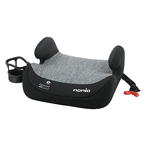 Silla de coche para Bebe elevador TOPO EASYFIX grupo 3 (22-36kg) con portavasos -Nania Silver