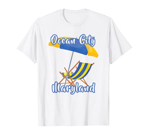 Silla de playa para vacaciones en la playa de Ocean City MD Camiseta