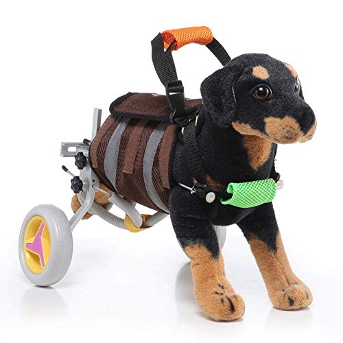 Silla de ruedas con patas traseras para perros discapacitados, asistencia para patas traseras para perros discapacitados, vehículo de asistencia para caminar con patas traseras para perros, ayuda aju