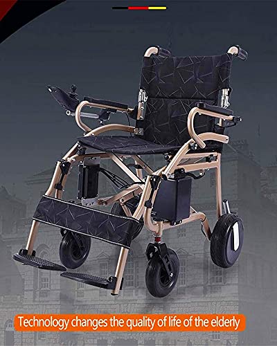 Silla De Ruedas Eléctrica Portátil Plegable Power Compact Mobility Aid Silla De Ruedas Silla De Viaje Scooter De Amortiguación Ligera Joystick Inteligente De 360 °