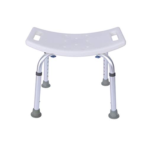 Silla plegable para acampar Asiento auxiliar sin respaldo de altura ajustable antideslizante Inodoro Cubierta discapacitados adulto del hogar de ancianos embarazada banco de ducha Mujeres Niños Baño