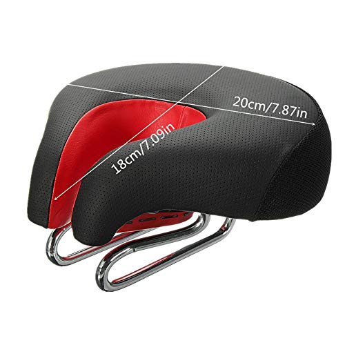 Sillin Antiprostatico MTB Sillin Bicicleta Sillín de la Bicicleta Ciclismo Accesorios Asiento de Bicicleta Montaña Bici Asiento MTB Asiento Red,Free Size