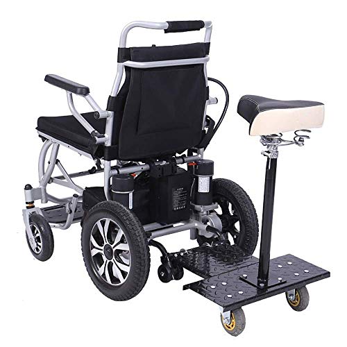 SISHUINIANHUA Batería de Litio Segura Silla de Ruedas eléctrica Manual Uso Doble Eléctrico Dos Personas Smart Power Chair Ligero Ligero 360 °