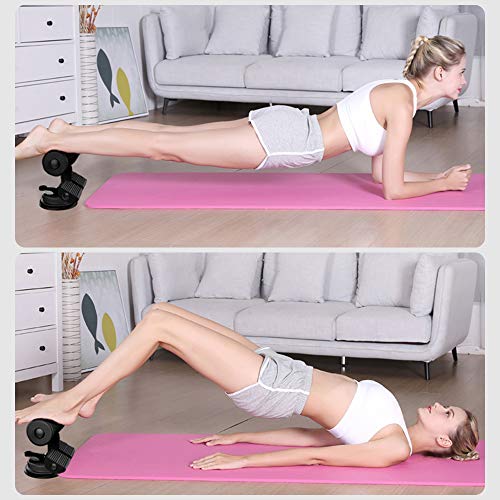 Sit Up Dispositivo Abdominal, Speyang Barra de Abdominales de Auto-succión Portátil, Dispositivo Sit-up Bar, Ajustable Sit Up Bar Dispositivo Abdominal (Negro)