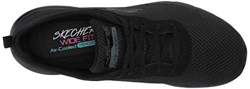 Skechers Flex Appeal 3.0-First Insight, Zapatillas Mujer, Negro (BBK Black Mesh/Trim), 40 EU