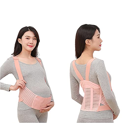 SKLLA Maternidad Cinturón De Soporte Abdominal Prenatal Belly Brace Band con Correas De Hombro Ajustable Mujer Embarazada Estirar La Cintura para Todas Las Etapas del Embarazo,L