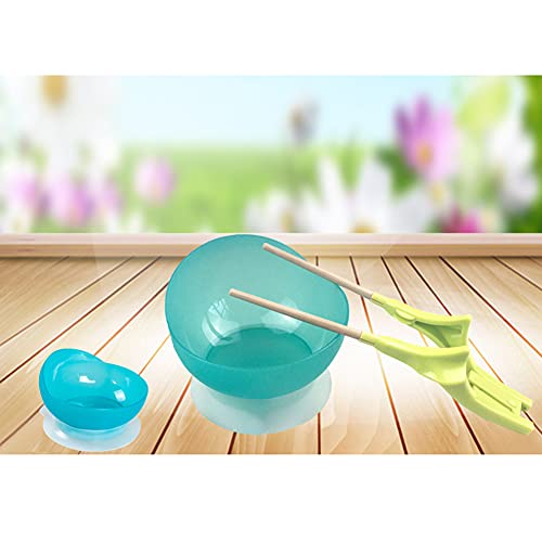 SKLLA Utensilios De Ayuda para Comer Adaptables con Mango Antideslizante Vajilla De Fácil Agarre para Ancianos Juego De Cubiertos Antivibración para Discapacitados para Artritis De Parkinson,Bowl