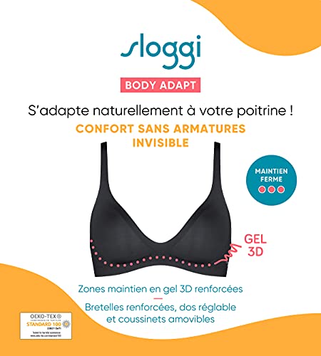 sloggi Body Adapt T-Shirt Bra Sujetador para camiseta, NOSTALGIC BROWN, XS para Mujer