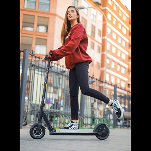 SmartGyro Xtreme XD Patín eléctrico para niños y jóvenes, ruedas 8", 3 velocidades, plegable, ligero, autonomía de 18 Km, batería de litio, freno eléctrico, Scooter, luces traseras, Rosa