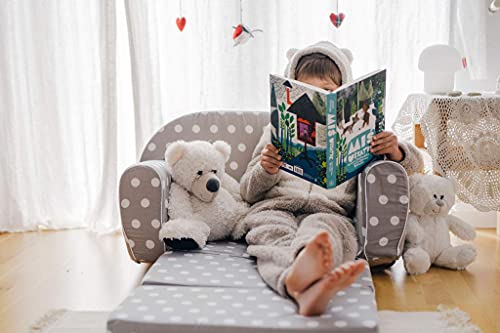 Sofá cama con colchón plegable infantil de gomaespuma