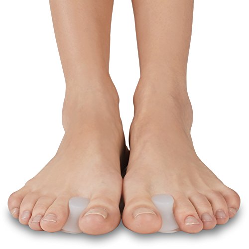 Soles Corrector de Juanetes y Férula para el Dedo Gordo del Pie (Talla Única) Que Promueve el Alivio del Dolor de Pies y Dedos - Enderezador, Espaciador, Separador - Unisex (M / 38-39-40-41), blanco