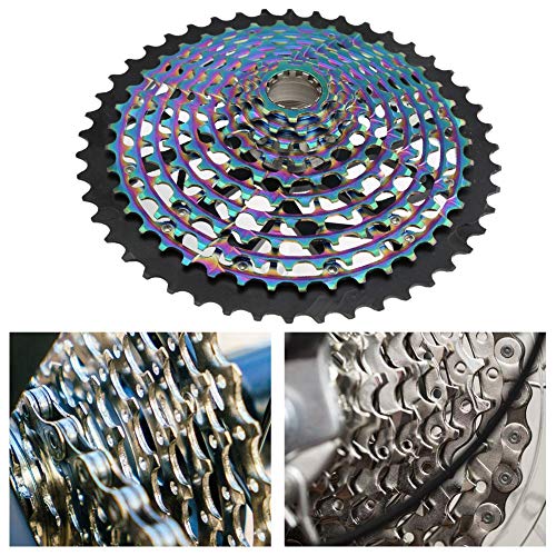 SolUptanisu Bike XD Freewheel 11 velocidades 9-46T Colorful Flywheel Bike Freewheel Cassette Gear Reemplazo Accesorio Rueda Libre reemplazo para Bicicleta de montaña