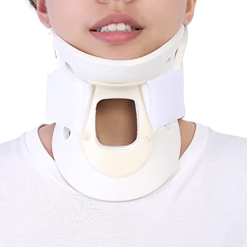 Soporte de cuello transpirable de 3 tamaños No es fácil Deformar el cuello cervical Soporte de cuello Alivio del dolor Ortesis de cuello Tirantes [90-111g](15cm)